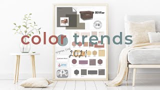 Color Trends & Color of the Year 2021 // Benjamin Moore, Sherwin Williams, PPG, Farrow & Ball, Behr