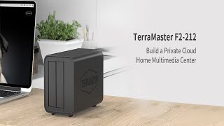 TERRAMASTER F2-212 2Bay NAS - Quad Core 1GB RAM DDR4 Personal Private Cloud NAS (Diskless)