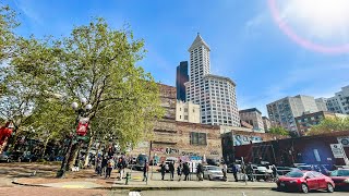 Tourism In Historic Pioneer Square | Seattle Morning Walking Tour 6-4-22