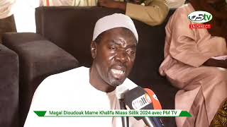 Waxtanou Serigne El Hadji Abdoulaye Diaw si Magal Dioudouk Mame Khalifa Niass à Selik 2024 ak PM TV