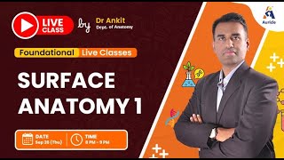 90 Days university Proff Pre Final Mastery live class on Surface anatomy 1  by Dr Ankit