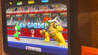 M&S at the Beijing 2008 Olympics (Yoshi vs Peach vs Daisy) + Bowser fails in Fencing