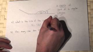 How to find the exterior and interior angle of a polygon