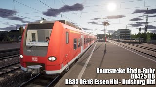 TSW2 RB33 06:18 Essen Hbf - Duisburg Hbf - Haupstreke Rhein-Ruhr