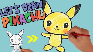 How to Draw Pikachu | Kids Drawing | Pokemon Drawing | Draw with Circle | 피카츄 그리기