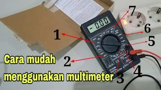 Cara menggunakan multimeter.