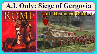 AI ONLY | The Siege of Gergovia | Caesar's First Defeat | 52BC | Historical Battles | Rome Total War