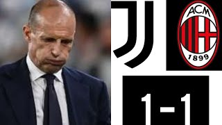 Juventus-Milan 1-1, intervista ad Allegri nel post partita.