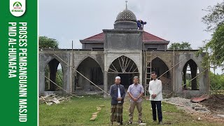 Penuh Perjuangan !!! Pemasangan Kubah Masjid PMD Al-Hunafaa