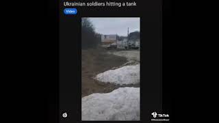 Ukrainian soldiers destroying a tank #ukraine -#russia  #war  #prayforukraine