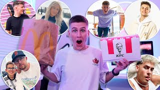 YOUTUBERS CHOOSE MY FAST FOOD ORDERS FOR 24 HOURS!! *Brandonio, AdamB, The3Halls & More*