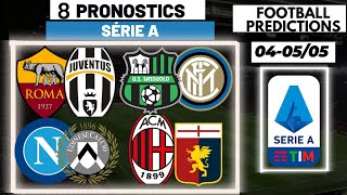 PRONOSTIC FOOT: PRONOSTIC SERIE A, PRÉDICTION FOOT SERIE A 04-05 Mai ( Inter, Atalanta, Fiorentina)