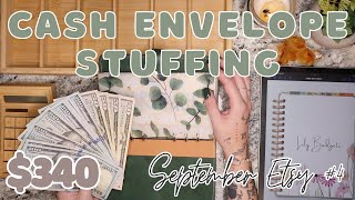 $340 Cash Envelope Stuffing | Etsy Paycheck Sept #4 Business & Expenses | 24 Year Old Budgets