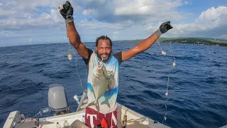 First Amberjack Fish On The Boat