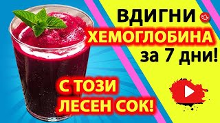 (ВИДЕО). Вдигни ниския хемоглобин за 7 дни с тези сокове! | Лечение на анемия