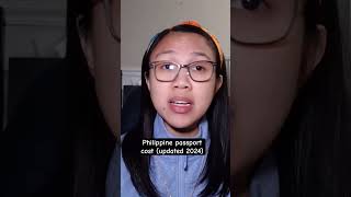 Philippine passport cost (updated 2024) #passport #vlog #2024 #shortvideo  #shortsviral