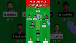 MI vs CSK Dream11 Team Prediction Today 2024