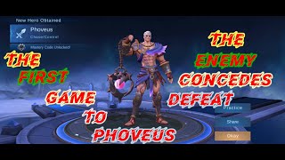 PHOVEUS The Enemy Concedes Defeat/#mobilelegends Bang Bang