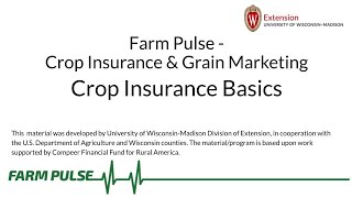 Crop Insurance Overview