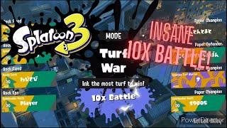 10x BATTLE FIRST GAME ON SPLATOON 3! DID WE WIN?