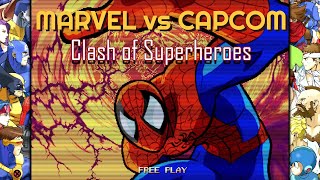 Marvel Vs. Capcom 1 Gameplay (Marvel vs Capcom FC Arcade Classics)