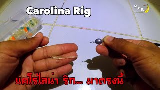 ตก อาจิ แคโรไลน่าริก? Carolina rig ? คำถามพบบ่อย มือใหม่ การผูก