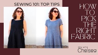 How to pick the right fabric for your pattern, Workshop Wednesday