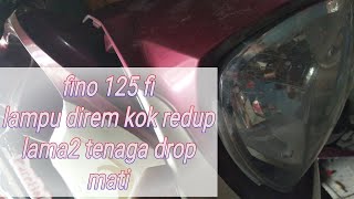 fino 125 Fi tidak bisa stater/lampu redup/subtitusi kiprok