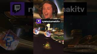 LUCKY MARIO KART WIN ON THE LINE! #mariokart #mario #youtubeshorts #shorts #switch #nintendo #funny