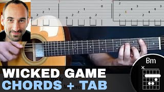 ▶ "Wicked Game" Training Track - Guitar Tab & Chords