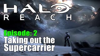 Halo Reach Taking out the Supercarrier