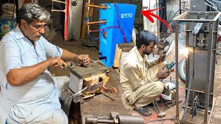 An Amazing Technical Spot Welding MachineMaking at Road Factory Mass Production