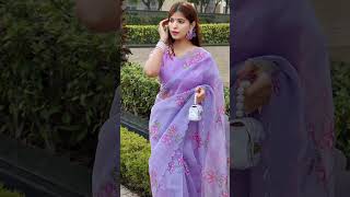 Organza saree designs ❤️❤️ for girls 👉|| trending Pakistani designs #youtubeshorts||2023