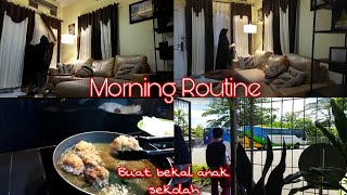 #dailyvlog Morning Routine - Buat Bekal Anak Sekolah - Sarapan Suami @momsfarizi5313