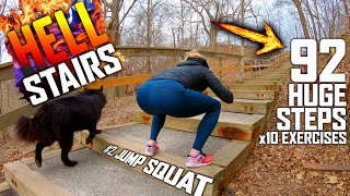 The HELL Stairs Workout | Any steps or hill works!