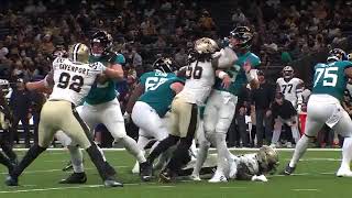 Saints punish Trevor Lawrence with massive hits on Jaguars rookie QB in NFL preseason game