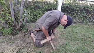 Bamboo friction fire - start a fire only using bamboo in 2 minutes