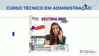 Etec SM - Vestib. 2º  Sem 2.024 - Cursos Noturnos