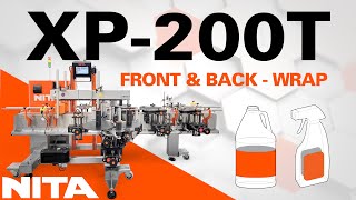 Wrap Label Application With Handle Orientation On Gallon Jugs, And Front & Back on Spray Bottles