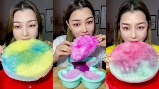 ASMR ICE EATING - MUKBANG ICE EATING CRUNCHY SOUNDS 235