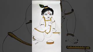 krishna drawing 🙏❤️🥰#shortvideo #krishna #radheradhe#rnarts