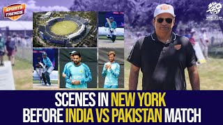 Scenes in New York before India vs Pakistan Match