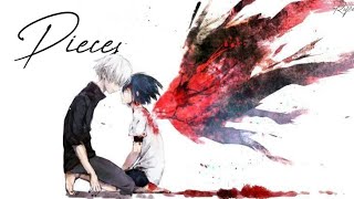 【Nightcore】↬ Pieces (Red)||AMV||Rope木村