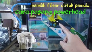 cara memasang power head memilih pompa aquarium