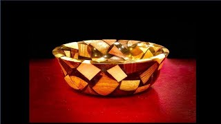 How to turn an epoxy resin and scrap wood bowl - woodturning