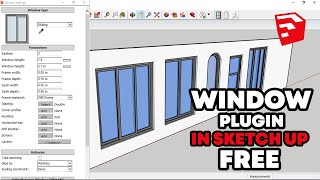 Free Window Creation Plugin For SketchUp - Windows Builder | Window Creation Extension