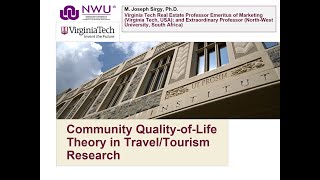 Volume 28 QUALITY OF LIFE ; Wellbeing of the Host Community; Dr. Joseph Sirgy's Presentation