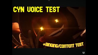 CYN Voice Changer Test- (+Singing Into The Air Tonight)