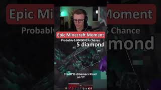 0.0000001% Chance | Minecraft Epic Moment #shorts #minecraft