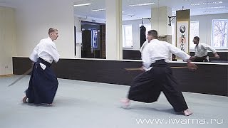 Айкидо Ивама Рю. Джо: 3, 4 кумиджо, 13 авасе. Aikido Iwama. Jo: 3, 4 kumijo, 13 no kumijo.